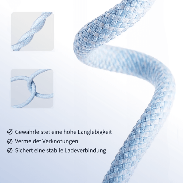 Revolto - reißfestes USB-C Ladekabel - ladestabil & knotenresistent