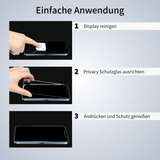 SecureScreen - blickdichtes Privacy-Panzerglas für iPhone-Display - langlebig & kratzfest
